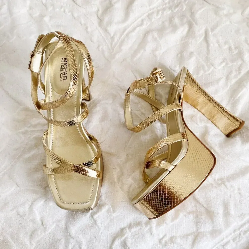 Michael Kors Paoloa Platform Heels Size 10